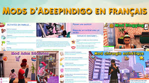 Mods dAdeepindigo traduits en français - Mod Sims 4