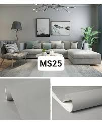Giấy decal màu xám khói vân nổi đẹp dán tường đẹp