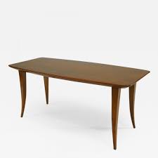 Coffee table for matteo ponti, a later production example of a 1930s design; Italian 1930s Rationalism School Walnut Rectangular Coffee Table
