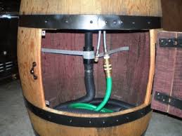 Find many great new & used options and get the best deals for jm outdoor garden hose bib extender stanchion steel diy spigot post heavy duty at the best online prices at ebay! Turn A Wine Barrel Into An Outdoor Sink 12 Steps With Pictures Instructables