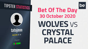 Wolves were frustrated to drop two points at home to newcastle on sunday and will be determined not to do the same when they host crystal palace. Bet Of The Day Wolves Vs Crystal Palace Top Betting Tip Youtube
