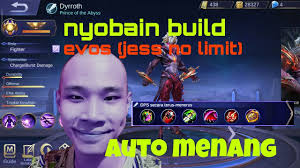 Oke guys buat yang baru mampir jangan lupa follow like and share. Cobain Build Dyrroth Evos Jess No Limit Hero Baru Mobile Legends Automenang Youtube
