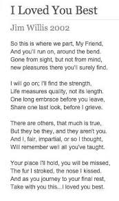 I Loved You Best My Dog My Pal Dog Poems Pet Loss Grief Pet Remembrance