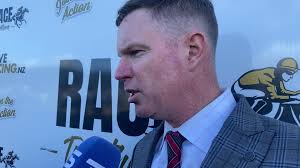 The Riverton Cup winner PRINCE ALBY hooped by Terry Mosely takes the  feature and a double for Terry