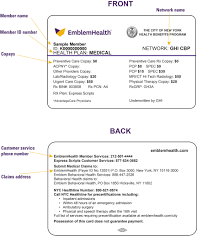 Please refer to the insurance card for this information. Member Identification Cards Emblemhealth