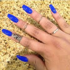 Try it at your own risk! Neon Blue Coffin Nails Blue Acrylic Nails Blue Coffin Nails Nails