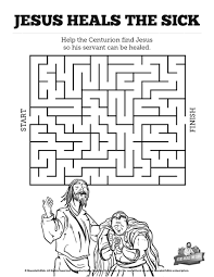 Jesus Heals The Sick Bible Mazes For Many Who Were Sick In Mathew 4 23 25 Mark 4 And Mark 5 Fi Kids Sunday School Lessons Sunday School Lessons Sunday School