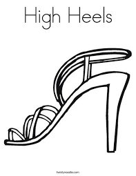 Explore 623989 free printable coloring pages for your kids and adults. High Heels Coloring Page Twisty Noodle