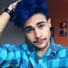 Image Result For Galaxy Hair Men Mens Blue Hair Dark Blue Hair Men Hair Color