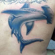 Resultado de imagen de tiburon martillo tatuaje