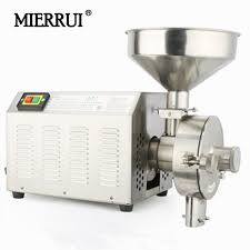 Moulin A Farine De Ble 110v 220v Entierement Automatique Broyeur D Herbes A Usage Commercial Rectifieuse De Poudre Electrique 30 60kg Aliexpress