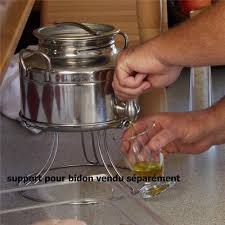 Bidon Inox A Huile 3 Litres Tom Press