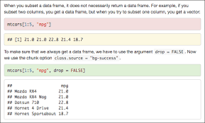 7 3 Style Code Blocks And Text Output R Markdown Cookbook