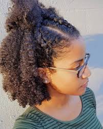 This hairstyle is indeed very intricate in its style statement and has a very rough and casual vibe to it. Wash And Go With Three Cornroll Braids In Front This Was A New Style For Me And It In 2020 Short Natural Hair Styles Curly Hair Styles Naturally Natural Hair Styles