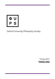 The lent term shall begin on 5 january and shall consist of eighty days, ending on 25 march or in any leap year on 24 march. Oups Trinity Term 2017 By Oxford University Philosophy Society Issuu