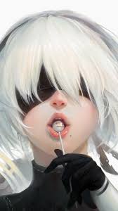 High res 2b phone wallpaper. 322486 2b Lollipop Nier Automata 4k Phone Hd Wallpapers Images Backgrounds Photos And Pictures Mocah Hd Wallpapers