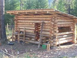 The notches were 8 inches long and about 2 inches deep. Simplest Way To Make A Log Cabin Diy Log Cabin How To Build A Log Cabin Log Shed