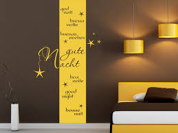 Schau dir an, wie du wohnzimmer, schlafzimmer und küche mit einer akzentwand gestalten kannst. Wandbanner Gute Nacht Furs Schlafzimmer Wandtattoo Com
