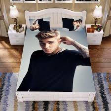 Justin Bieber Customised Han Cotton Bed Set Bed Sack Bed Sheet Pillowcase Delivery In 3 7days Cotton Bedding Sets Bedding Sets Justin Bieber