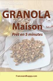 Je Vous Donne Ma Recette De Granola Maison Au Miel C Est Pret En 5 Minutes Et C Est Trop Bon Granola Maison Recette Granola Maison Recettes De Cuisine