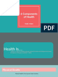 A healthy liver is vital for good health. 6 Components Of Health Pdf Human Nature Psychological Concepts