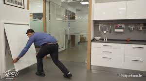 Kitchen wall mounted folding dining table. Space Savvy Folding Utility Table Fitting Multi Purpose Adjustable And Foldable Youtube