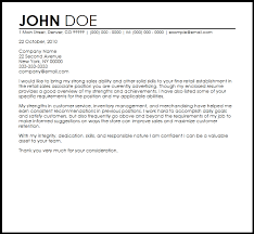Free Retail Sales Associate Cover Letter Templates Resume Now
