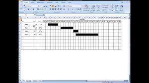 Excel Tutorial Make Interactive Visual Schedule Gantt Chart With One Formula
