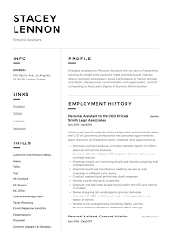 Winning personal profile cv examples from all job sectors. Personal Assistant Resume Writing Guide 12 Templates Pdf 20