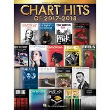 hal leonard chart hits of 2017 2018 easy piano