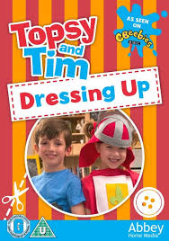 topsy tim dressing up dvd with free stickers and reward