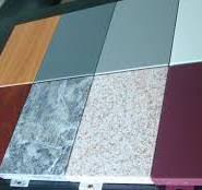Roller coated colorful solid aluminum sheet for wall decoration