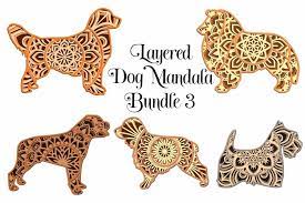 Download Mandala Dog Svg Bundle Volume 3 3d Layered Mandalas 1226302 Paper Cutting Design Bundles