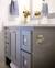 Dark Grey And Gold Bathroom