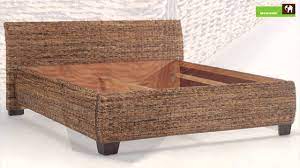 Die betreiber dieses portals begrüßen sie zuhause hier. Rattanbett Bett Barika Bananenblatt In Komforthohe Bett 180x200 Youtube