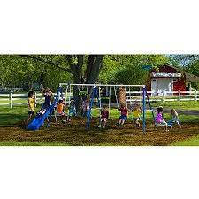 Flexible Flyer Fantastic Playground Metal Swing Set Walmart Com Playground Swing Set Metal Swing Sets Outdoor Swing Sets
