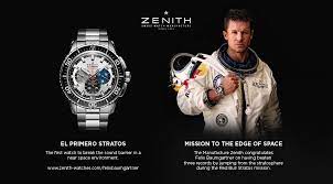 Space Jumper Felix Baumgartner Wears A Zenith Felix Baumgartner Felix Watch Companies
