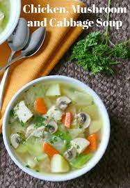 Hot Eats And Cool Reads Chicken Mushroom And Cabbage Soup Recipe