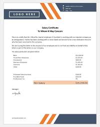 A bank certificate is a confirmation by the branch manager or a bank officer that the person has an account in their bank. 20 Salary Certificate Templates For Ms Word Word Excel Templates