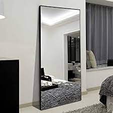 Maybe you would like to learn more about one of these? Amazon Com H A 65 X24 Full Length Mirror Bedroom Floor Mirror Standing Or Hanging Black Kitchen Dining