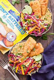 Stir in the pico de gallo. Crispy Fish Taco Bowls With Rainbow Slaw Recipe Runner