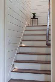Belgian Inspired Farmhouse Home Bunch An Interior Design Luxury Homes Blog House Stairs Basement Stairs Shiplap Staircase