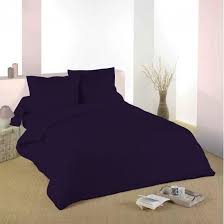 Housse de couette + 2 taies 220x240cm scande 100% coton 57 fils haute qualité. Housse De Couette Prune 220 X 240 Cdiscount