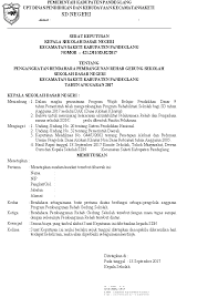 Kepala sd negeri patia 2 kecamatan patia Contoh Surat Penunjukan Ketua Dan Bendahara Kumpulan Surat Penting