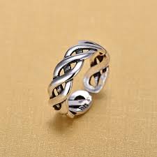 A la hora de hacer un regalo o confeccionar una bisutería diferente para ti, nada mejor que tengas a mano un tutorial de cómo hacer un anillo con mosaicos. Anillos Abiertos De Plata De Ley 925 Para Mujeres Originales Anillos Huecos De Giro De Plata De Ley Hechos A Mano Kompritas