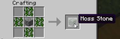 This is the minecraft crafting recipe for mossy rock bricks. Images Spawnercage Bukkit Plugins Projects Bukkit