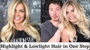 When getting lowlights, choosing how light or dark they are will dramatically change the look. Highlight And Lowlight Blonde Hair In One Step Without Bleach Youtube