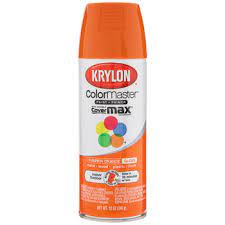 Pumpkin Orange Krylon Colormaster Gloss Spray Paint Primer Hobby Lobby 1336