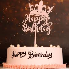 Happy birthday cake images photo pics wallpaper free hd download for whatsaap. Pink Crown Happy Birthday Cake Topper Acrylic Birthday Cake Topper Girl Cake Topper Birthday Party Decorations Amazon Com Grocery Gourmet Food