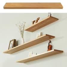 120cm Etageres Durable Stable Etagere Murale En Bois De Pin Presentoir Moderne Etagere Murale Bois Decoration Etageres Etageres Murales